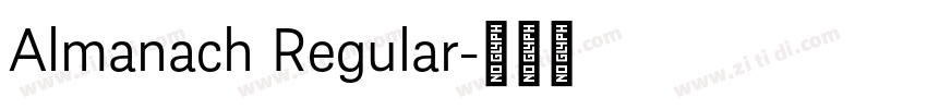 Almanach Regular字体转换
